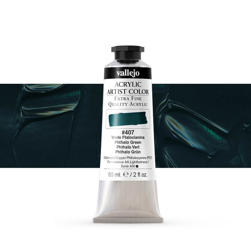 16407 Acrylic Artist Color Vallejo Phthalo Green 60ml
