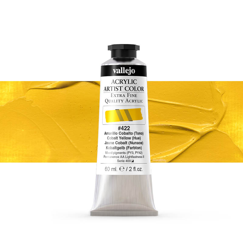 16422 Acrylic Artist Color Vallejo Cobalt Yellow Hue 60ml
