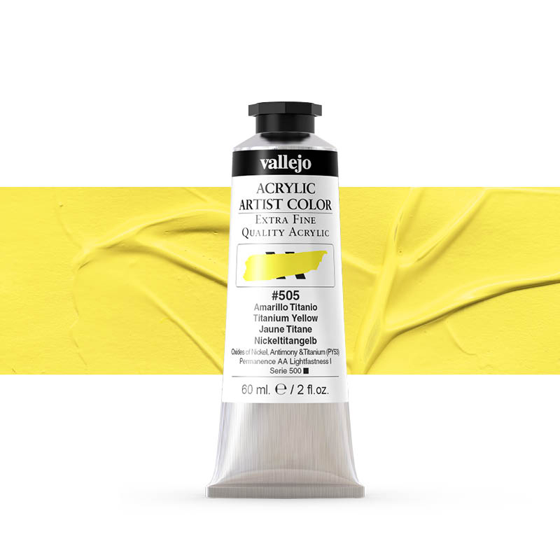 16505 Acrylic Artist Color Vallejo Titanium Yellow 60ml