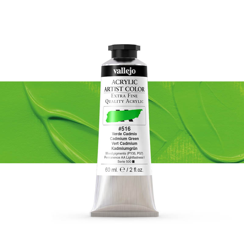 16516 Acrylic Artist Color Vallejo Cadmium Green 60ml
