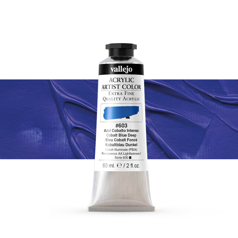 16603 Acrylic Artist Color Vallejo Cobalt Blue Deep 60ml