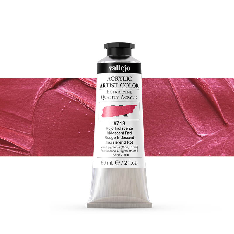 16713 Acrylic Artist Color Vallejo Iridescent Red 60ml