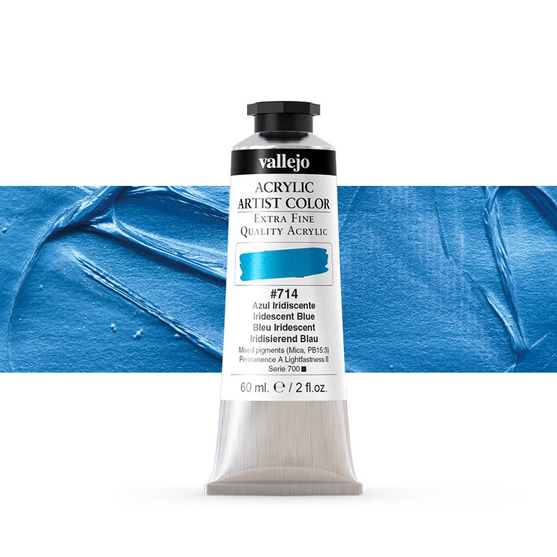 16714 Acrylic Artist Color Vallejo Iridescent Blue 60ml