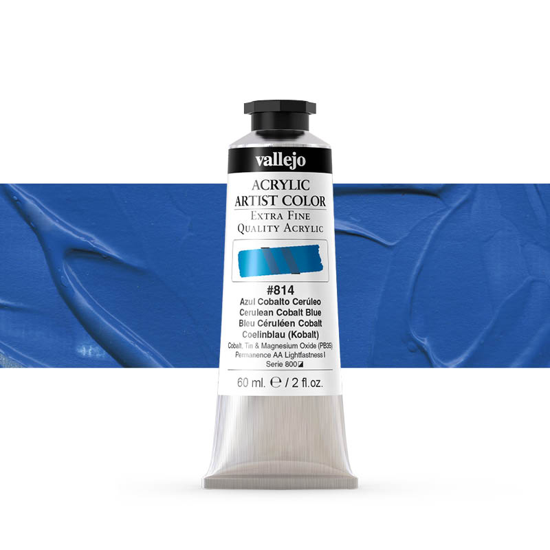 16814 Acrylic Artist Color Vallejo Cerulean Cobalt Blue 60ml