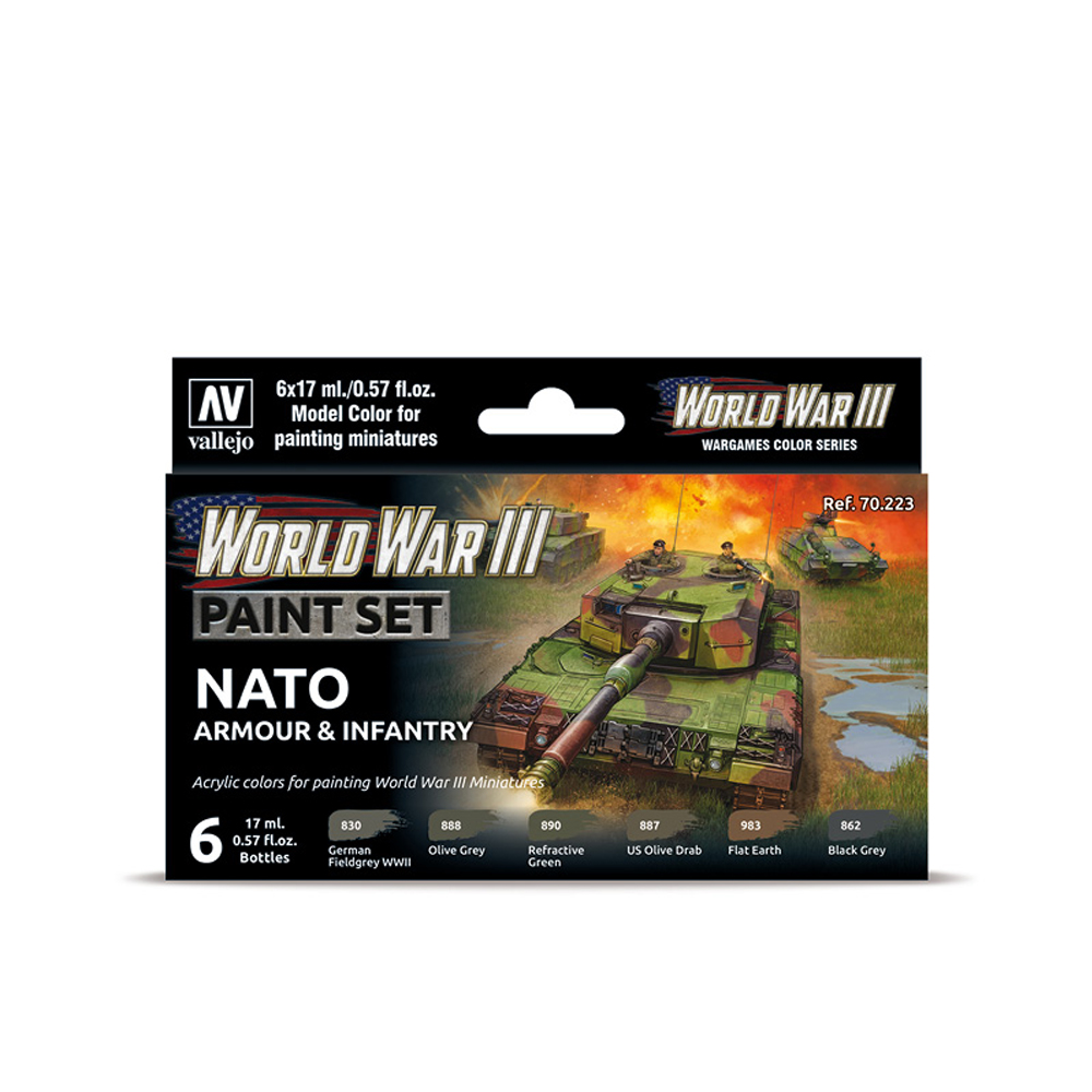 70223 WWII NATO Armour Infantry Paint Set