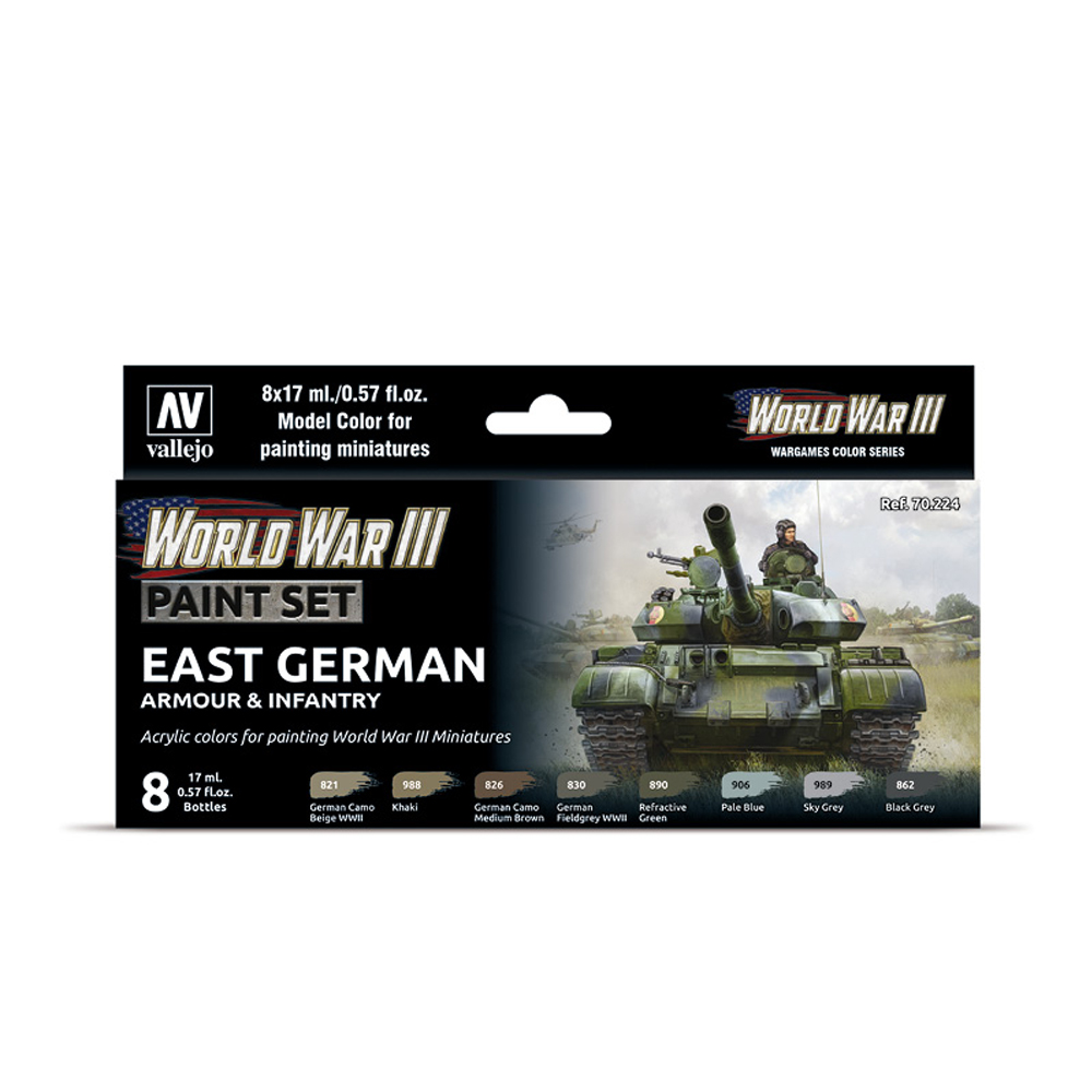70224 WWII East German Armour Infantry Paint Set