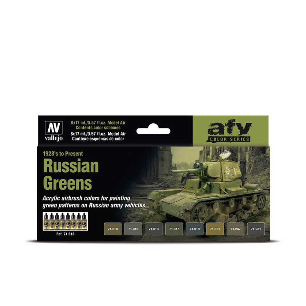 71613 Russian Greens 1928 To Present Paint Set