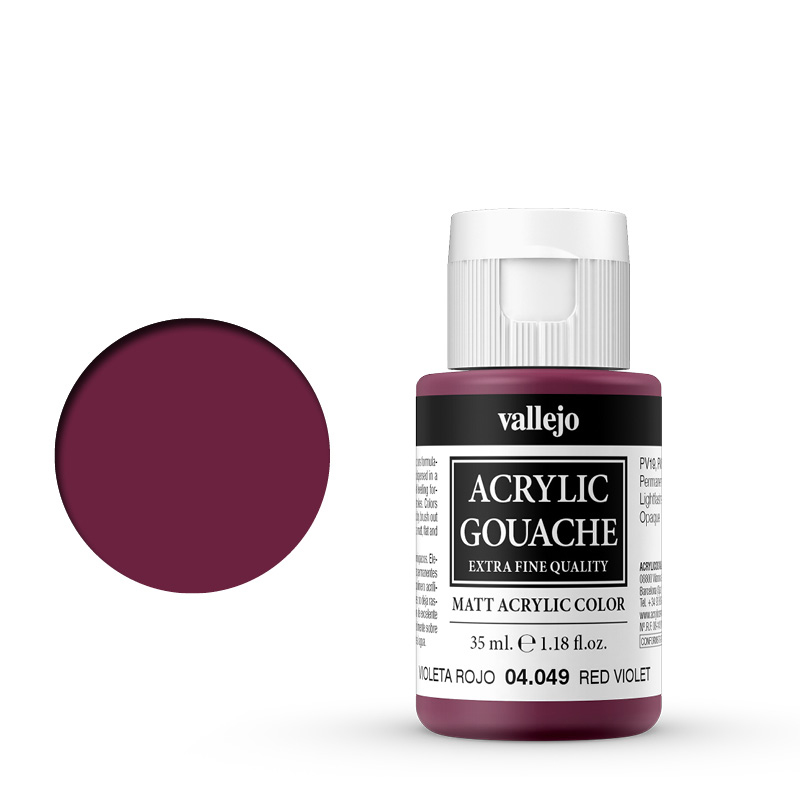 04049 Acrylic Gouache Vallejo Red Violet 35ml