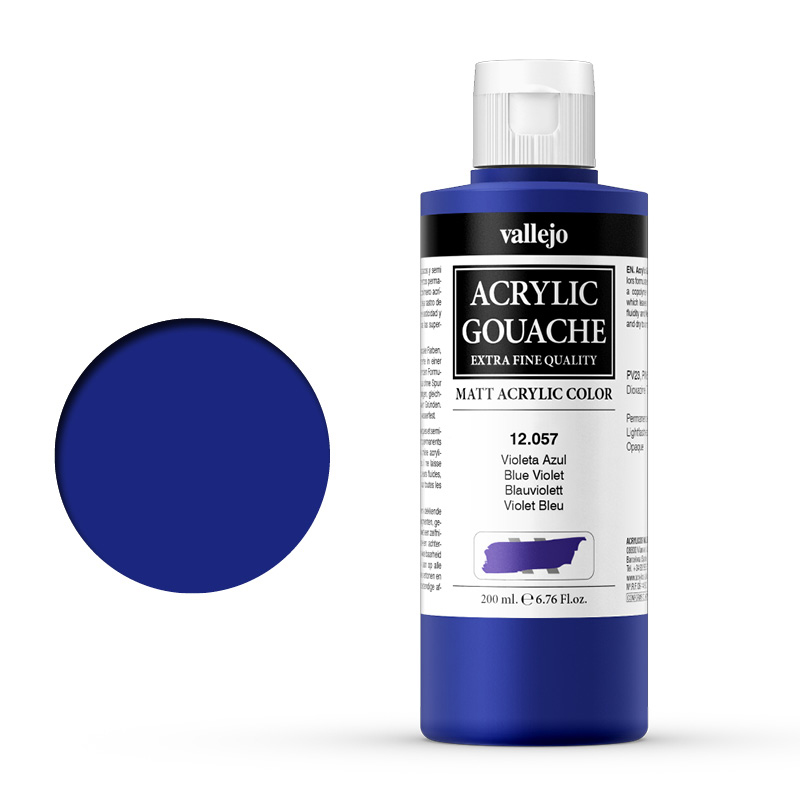 12057 Acrylic Gouache Vallejo Blue Violet 200ml